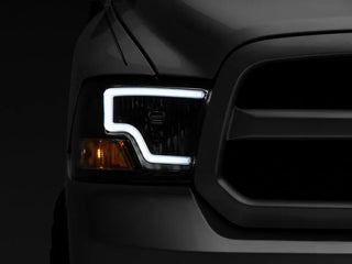 Raxiom LED Bar Headlights (F&R): Fits Dodge / Ram 1500 / 2500 / 3500 (02-18) - Black