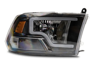 Raxiom LED Bar Headlights (F&R): Fits Dodge / Ram 1500 / 2500 / 3500 (02-18) - Black