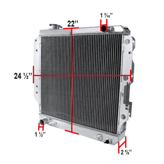 Spec D Aluminum Radiator (3-Row): Jeep Wrangler TJ 1997 - 2006