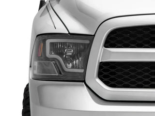 Raxiom LED Bar Headlights (F&R): Fits Dodge / Ram 1500 / 2500 / 3500 (02-18) - Black