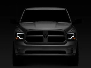 Raxiom LED Bar Headlights (F&R): Fits Dodge / Ram 1500 / 2500 / 3500 (02-18) - Black