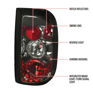Spec D Altezza Tail Lights (Smoke): Dodge Dakota 1997 - 2004