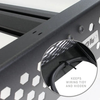 Go Rhino Ceros Low Profile Aluminum Roof Rack: Ram 1500 Crew Cab (19-26) - Textured Black