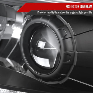 Spec D Projector Halo Headlights (Black, RS): Dodge Ram 1994 - 2002
