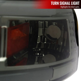 Spec D OEM Style Headlights w/ LED Bar (Smoke): Dodge Ram 1994 - 2002