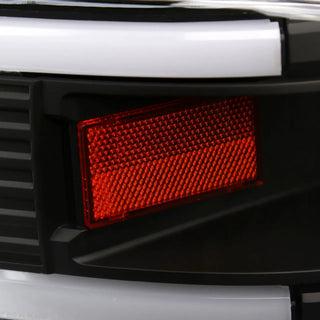 Spec D OEM Style Headlights w/ LED Bar (Black): Dodge Ram 1994 - 2002