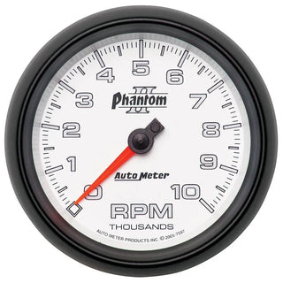 AutoMeter Phantom 52mm Full Sweep Electronic Diesel Fuel Rail Pressure Gauge: Dodge Ram 2500 / Ram 3500 2003 - 2007