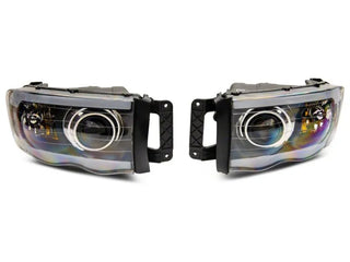Raxiom LED Projector Headlights w/ Sequential LED Bar (FRONT): Dodge Ram (02-10)