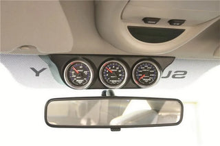 AutoMeter Black Triple Overhead Console Pod: Dodge Ram 1500 (02-08) / Ram 2500 (03-09) / Ram 3500 (03-09)