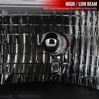 Spec D Crystal Headlights (Black): Jeep Grand Cherokee 1993 - 1998