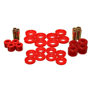 Energy Suspension Perf Polyurethane Front End Control Arm Bushing Set: Fits Dodge Ram (02-10) - Red