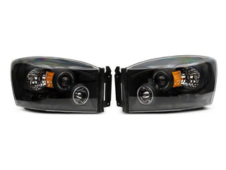 Raxiom LED Halo Projector Headlights (FRONT): Fits Dodge Ram (02-10)