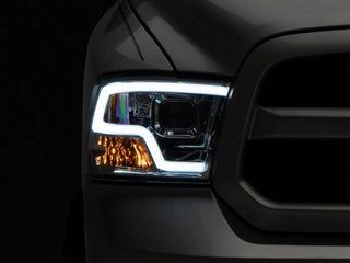 Raxiom LED Halo Headlights Chrome Housing NON-PROJECTOR (F&R): Fits Dodge / Ram 1500 (02-18)