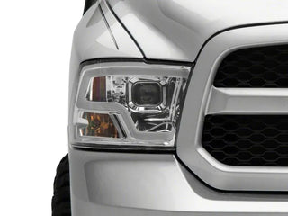 Raxiom LED Halo Headlights Chrome Housing NON-PROJECTOR (F&R): Fits Dodge / Ram 1500 (02-18)