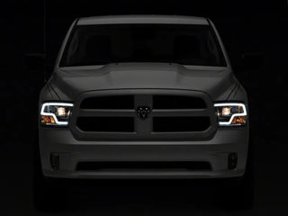 Raxiom LED Halo Headlights Chrome Housing NON-PROJECTOR (F&R): Fits Dodge / Ram 1500 (02-18)