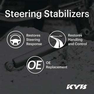 KYB Shocks and Struts Steering Stabilizers (FRONT): Dodge Ram 3500 1997 - 2001