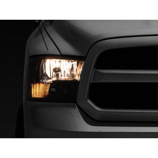 Raxiom Axial Series Euro Style Dual Bulb Headlights (FRONT): Fits Dodge / Ram (02-18) - Black