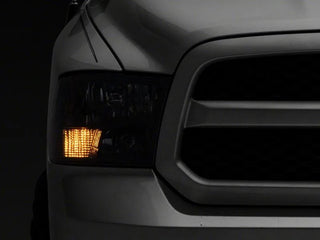 Raxiom Axial Series Euro Style Dual Bulb Headlights (FRONT): Fits Dodge / Ram (02-18) - Black