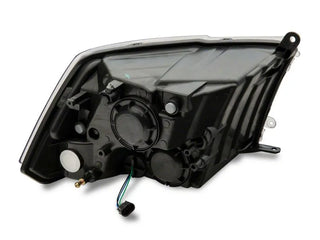 Raxiom Axial Series Euro Style Dual Bulb Headlights (FRONT): Fits Dodge / Ram (02-18) - Black