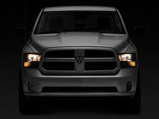 Raxiom Axial Series Euro Style Dual Bulb Headlights (FRONT): Fits Dodge / Ram (02-18) - Black