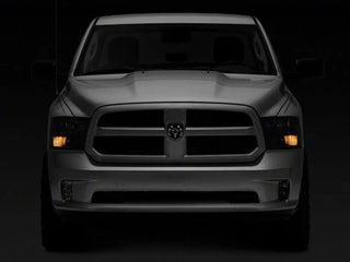 Raxiom Axial Series Euro Style Dual Bulb Headlights (FRONT): Fits Dodge / Ram (02-18) - Black