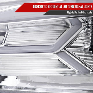 Spec D Sequential LED Projector Headlights (Chrome): Dodge Charger 2015 - 2023