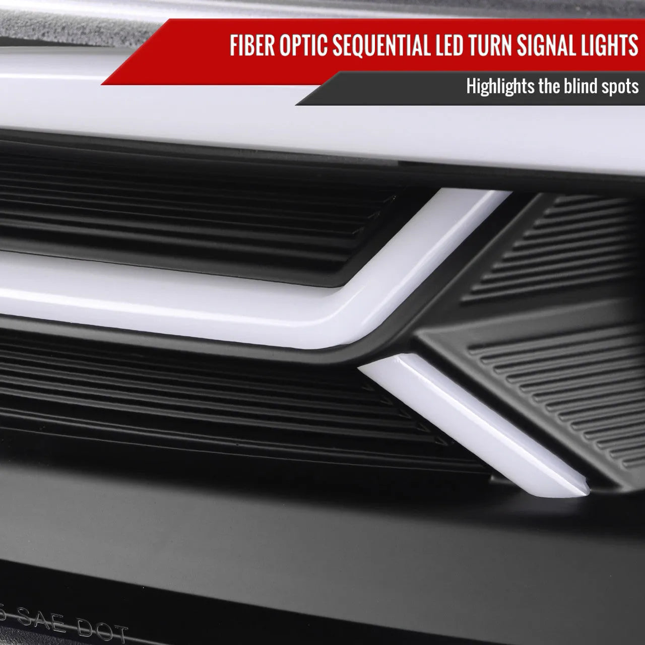Spec-D Dodge Charger Projector Headlights with LED Sequential Turn Signal - LHP-CHG15JM-SQ-TM