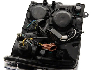 Raxiom Axial Series Black Housing Headlights w/ LED Bar (F&R): Fits Dodge / Ram (02-18)