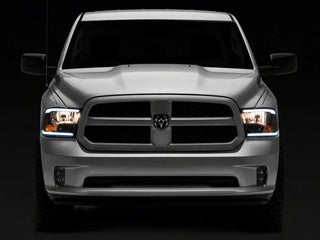 Raxiom Axial Series Black Housing Headlights w/ LED Bar (F&R): Fits Dodge / Ram (02-18)