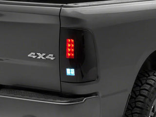 Raxiom Axial Series LED Tail Lights: Fits Dodge / Ram 1500 / 2500 / 3500 (02-18) - Black Smoked
