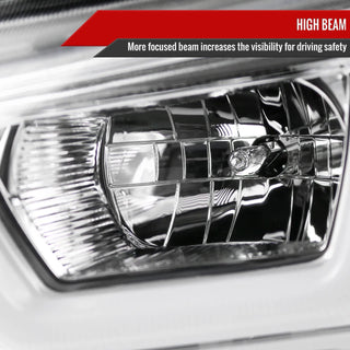 Spec D Projector Halo Headlights (Chrome): Dodge Charger 2011 - 2014