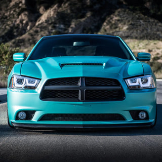 Spec D Projector Halo Headlights (Chrome): Dodge Charger 2011 - 2014