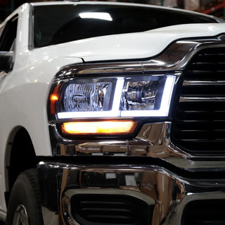 Spec D DRL LED Headlights (Black): Ram 2500 & 3500 2019 - 2024