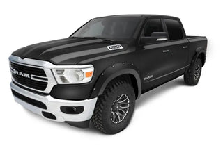 Bushwacker Pocket Style Fender Flares 4pc: Fits Most Ram 1500 Models (2019-2024) - Diamond Black