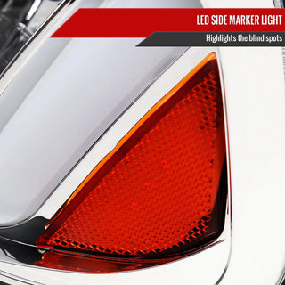 Spec D Sequential LED Headlights (Chrome): Dodge Charger 2006 - 2010