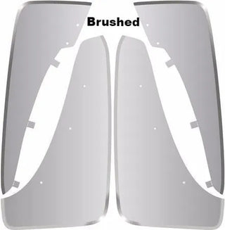American Car Craft Splash Guards (Brushed or Polished): Dodge Challenger 2008 - 2014 (All Models)