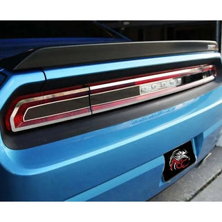 American Car Craft Tail Light Smoked Plexiglass Trim Plate: Dodge Challenger 2008 - 2014