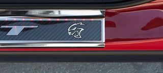 American Car Craft "HELLCAT" Door Sills (LED): Dodge Challenger 6.2L Hellcat 2015 - 2023