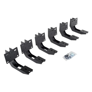 Go Rhino HD Powdercoated Mounting Brackets for Running Boards: Ram 1500 (19-26) - Texas Black
