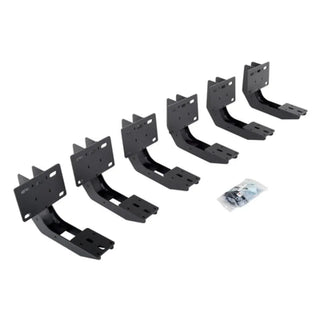 Go Rhino HD Powdercoated Mounting Brackets for Running Boards: Ram 1500 (19-26) - Texas Black