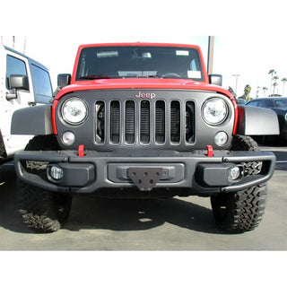 StoNSho Quick Release Front License Plate Bracket (FRONT): Jeep Wrangler JK Metal Bumper (12-18)