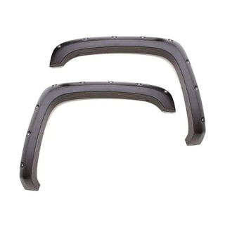 LUND RX-Rivet Style Riveted Fender Flares 4-Piece Set: Ram 1500 (19-24) - Smooth Black