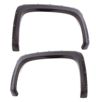 LUND RX-Rivet Style Riveted Fender Flares 4-Piece Set: Ram 1500 (19-24) - Smooth Black
