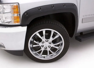 LUND RX-Rivet Style Riveted Fender Flares 4-Piece Set: Ram 1500 (19-24) - Smooth Black