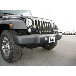 Sto N Sho Quick Release Front License Plate Bracket: Jeep Wrangler JK (With Plastic Bumper) 2008 - 2018