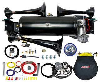 Kleinn Air Horns Onboard Air System w/ Model 230 Horns: Fits Dodge / Ram 1500 (02-18)