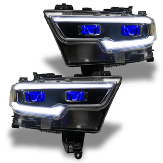 ORACLE Lighting RGB Demon Eye LED Projector Headlight Kit: Fits Ram 1500 (19-24) w/o Controller