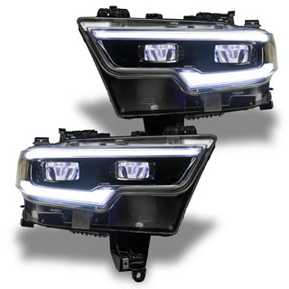 ORACLE Lighting RGB Demon Eye LED Projector Headlight Kit: Fits Ram 1500 (19-24) w/o Controller