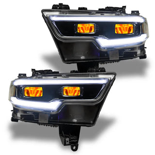 ORACLE Lighting RGB Demon Eye LED Projector Headlight Kit: Fits Ram 1500 (19-24) w/o Controller