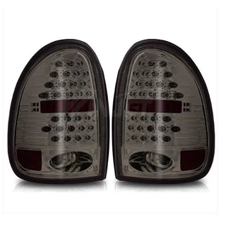 Winjet LED Tail Lights (Black / Smoke): Dodge Durango 1998-2003